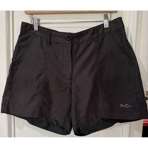 Against The Elements‎ Women's Shorts Shark Logo Black Size 10